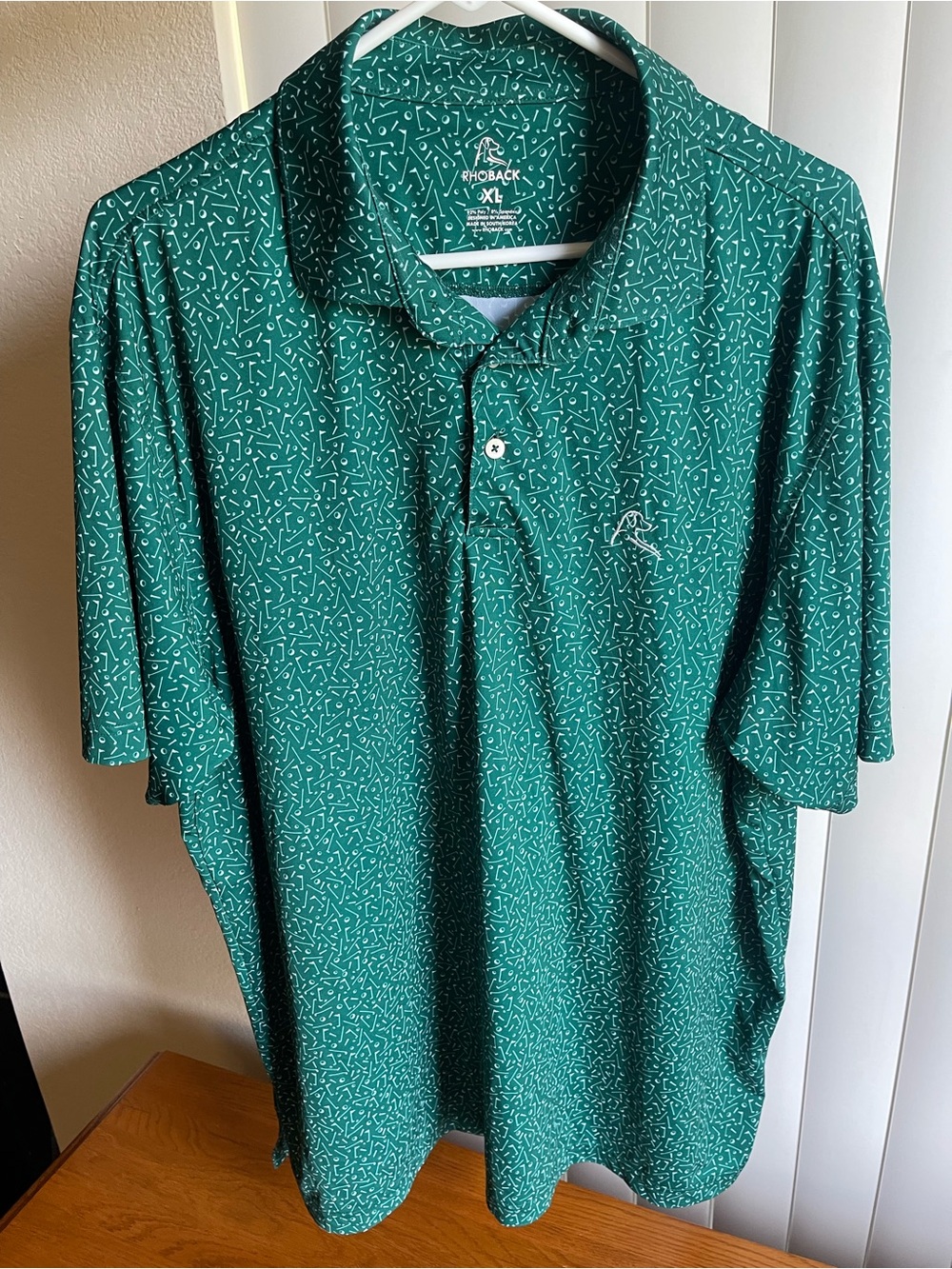 Rhoback The Mulligan Polo Fairway Green XL